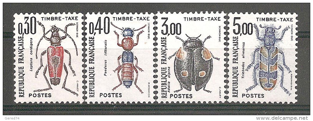 France : Taxes "insectes"  N° 109 à 112 **  Très Frais - 1960-.... Mint/hinged