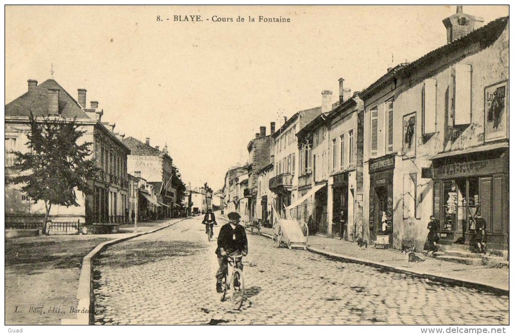 BLAYE - COURS DE LA FONTAINE  WW1 HOPITAL ST-NICOLAS - Blaye