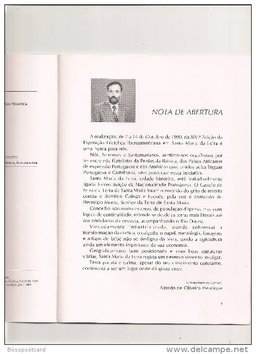 Vila Da Feira - XIV Exposição IberoAmericana De Filatelia - Santa Maria Da Feira. História Postal. - Revues & Journaux