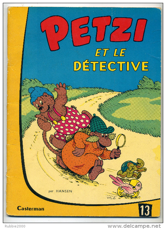 PETZI ET LE DETECTIVE PAR HANSEN CASTERMAN 1966 EN BON ETAT - Petzi