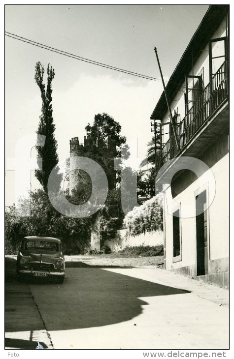 REAL PHOTO POSTCARD SARRIA LUGO GALICIA ESPAÑA SPAIN CARTE POSTALE CAR VOITURE COCHE SEAT FIAT 1400 - Lugo