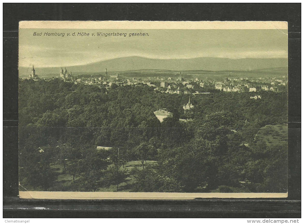 TOP!! BAD HOMBURG * VOR DER HÖHE VOM WINGERTSBERG GESEHEN * 1919 **!! - Bad Homburg