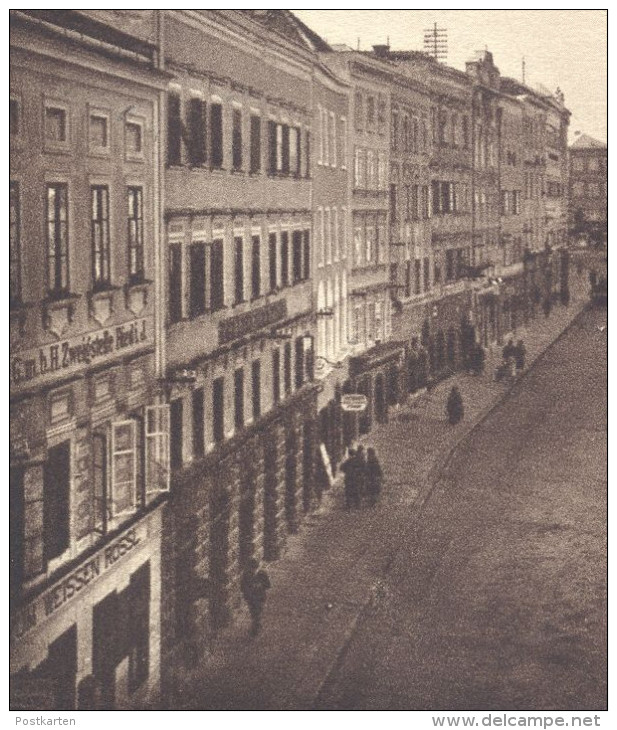 ALTE POSTKARTE RIED IM INNKREIS RATHAUS HAUPTPLATZ ZUM WEISSEN RÖSSL 1927... GmbH Zweigstelle Oberösterreich Austria - Ried Im Innkreis