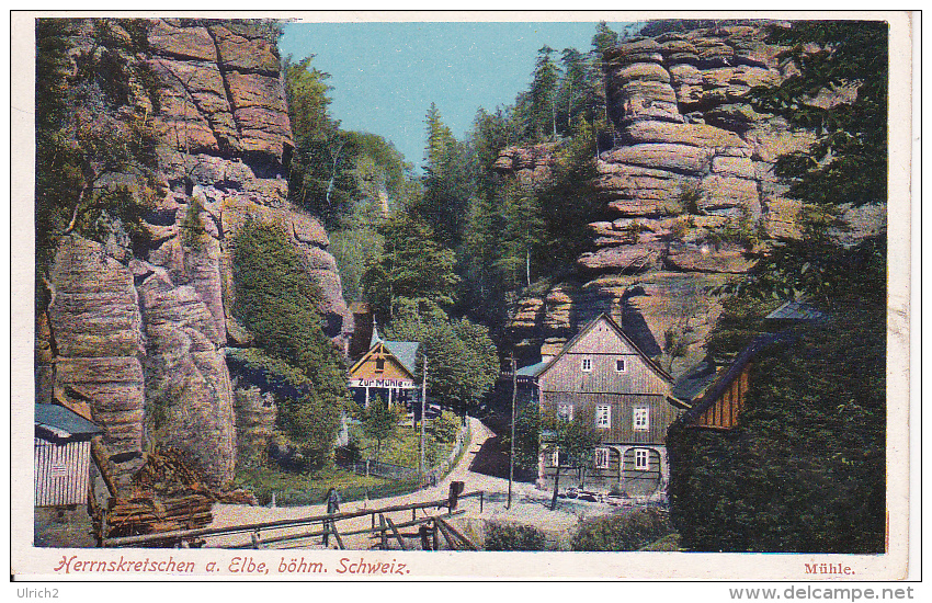 AK Herrnskretschen An Der Elbe / H&#345;ensko - Böhmische Schweiz (7032) - Sudeten