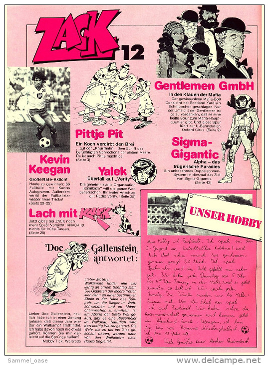 Comics Zack  ,  Nr. 12 Vom 13.3. 1980  ,  Koralle Verlag - Sonstige & Ohne Zuordnung