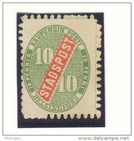 FINLAND, HELSINGFORS 10 PENNI UNUSED, NO GUM (*) - Ortsausgaben