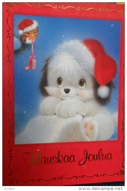 Hauskaa Joulua Chien Puppy Christmas - Other & Unclassified