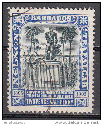 Barbados    Scott No.  112    Used     Year  1907   Wmk 3 - Barbados (1966-...)