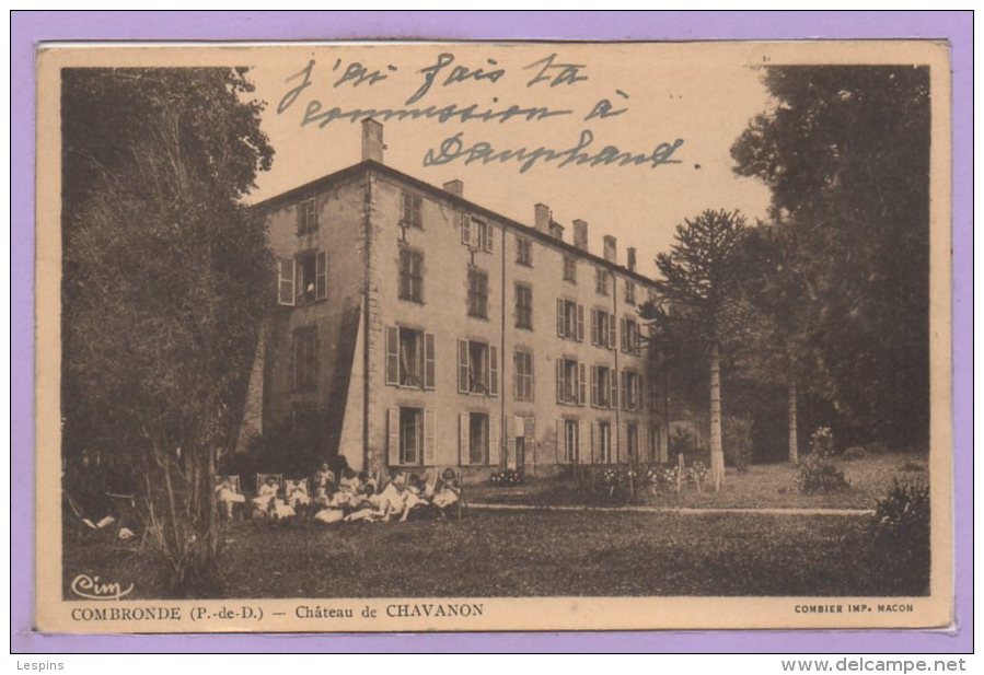 63 - COMBRONDE -- Château De Chavanon - Combronde