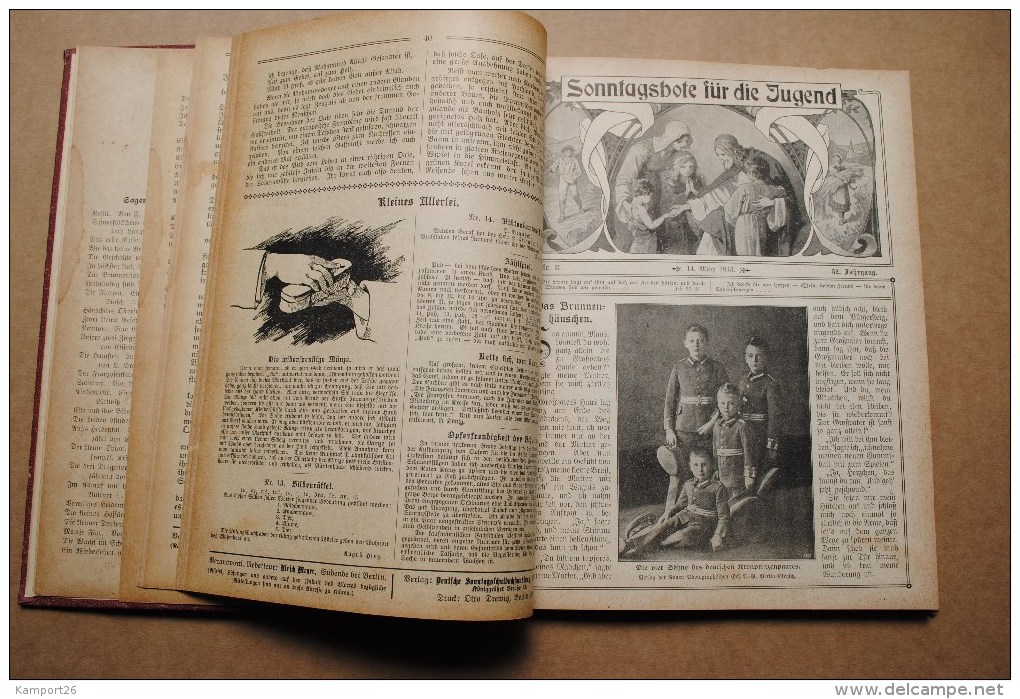 1915 Sonntagsbote Für Die Jugend THEOLOGY Children's Newspaper RELIGION Les Enfants Du Journal - 4. 1789-1914