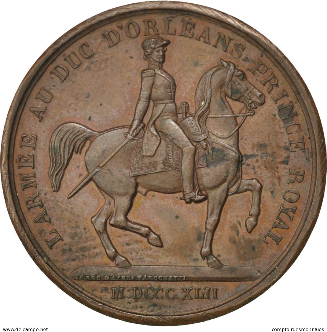 France, Médaille, Louis Philippe I, 1842, Cuivre, Barre, SUP - Autres & Non Classés