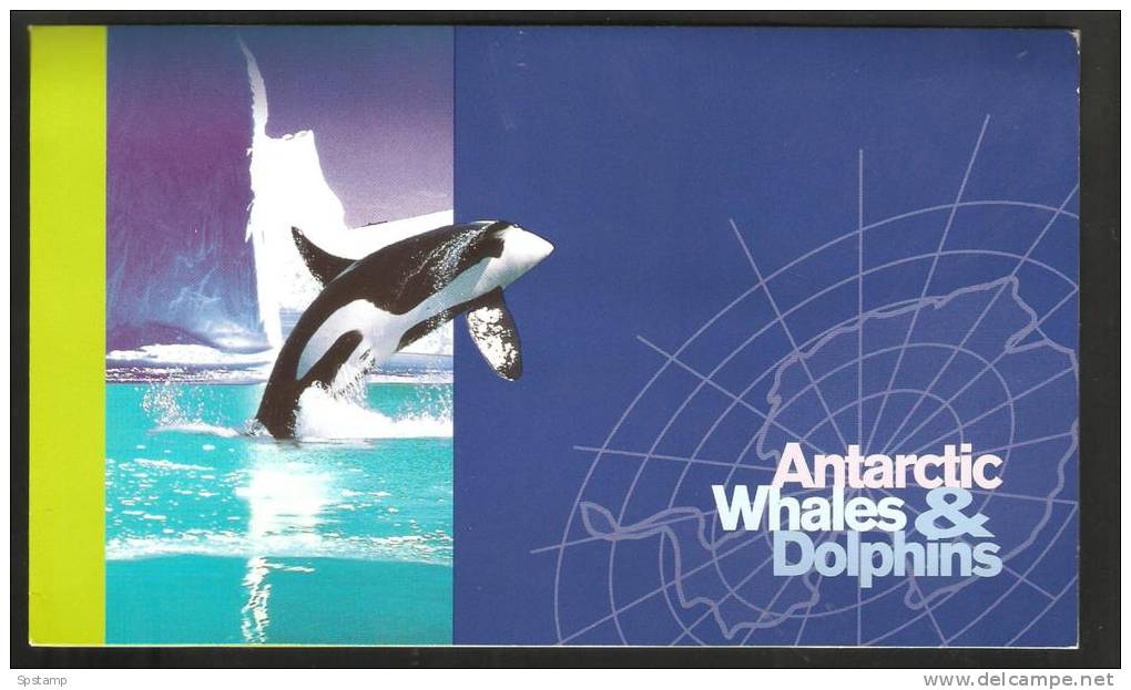 Australian Antarctic Territory 1995 Whale & Dolphin Post Office Pack With Set (4) & Min. Sheet - Other & Unclassified