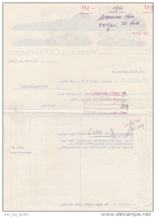 RN ZH HORGEN 1948-5-3  Wanner & Co Fabrik Technischer Betriebs-Utensilien Für Industrie - Zwitserland