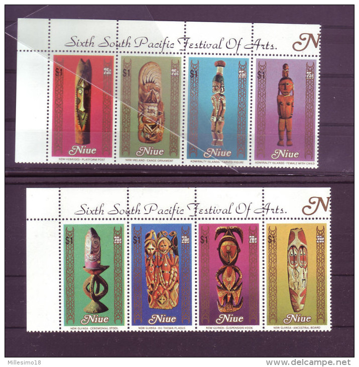 1992 Niue Sixth South Pacific Festival Of Arts Stamps 2 Scan Scott 626/629 - Niue