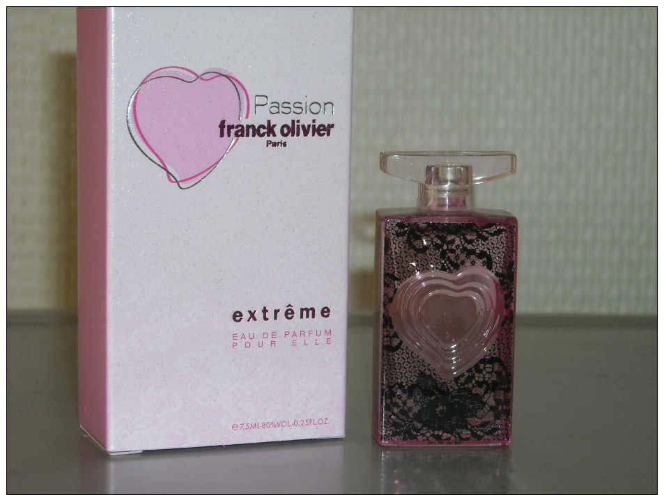 FRANCK OLIVIER  PASSION   EXTREME   EAU DE PARFUM  NEUF  7.5ML - Miniatures Femmes (avec Boite)