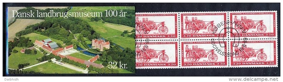 DENMARK 1989 Agricultural Museum  Booklet S51 With Cancelled Stamps. Michel 953MH, - Booklets