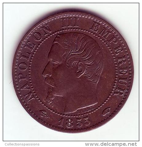 Napoléon III Tête Nue . 5 Centimes 1855 A (Ancre) . - 5 Centimes