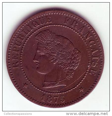 Cérès . 5 Centimes 1875 A . - 5 Centimes