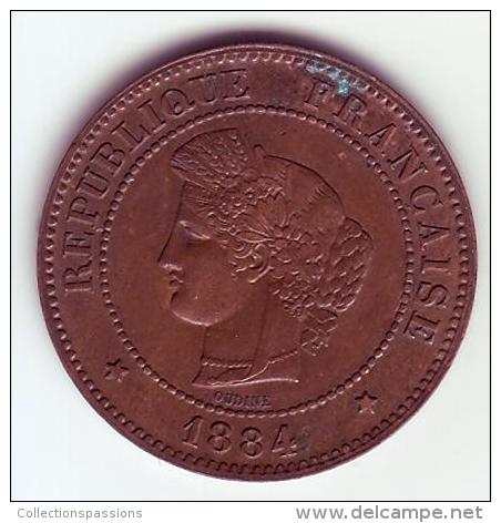 Cérès . 5 Centimes 1884 A . - 5 Centimes