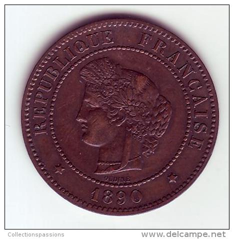 Cérès . 5 Centimes 1890 A . - 5 Centimes