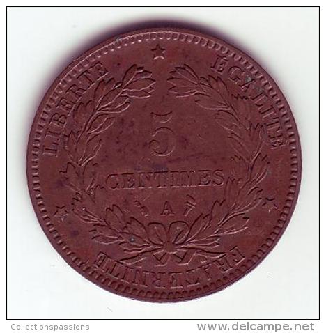 Cérès . 5 Centimes 1896 A (Torche). - 5 Centimes