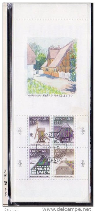 DENMARK 1997 Outdoor Museum Centenary Booklet MH4  With Cancelled Stamps. Michel MH53 - Cuadernillos