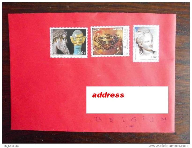 Greece 2007 - Letter With Stamps Joint Issue Armenia  - Zodiac - Archaeology - Emisiones Comunes