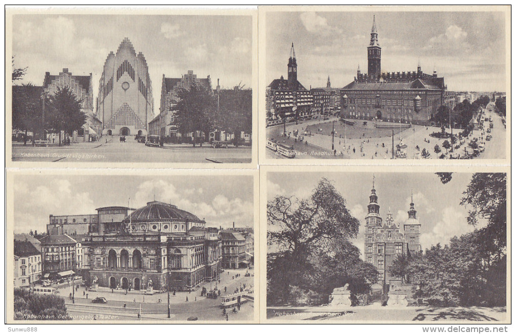 Kobenhavn - Lot Of 10 Cards (animation, Tramway, Market....) - Danemark