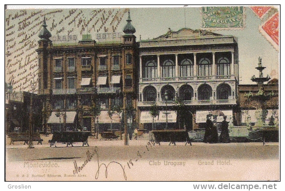 MONTEVIDEO CLUB URUGUAY GRAND HOTEL 1906 - Uruguay