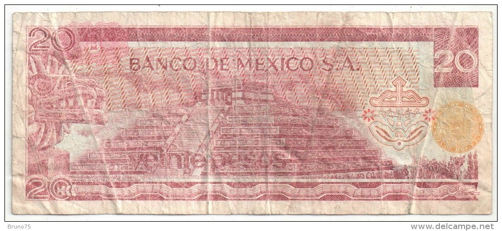 MEXICO - VEINTE PESOS - 20 PESOS - Mexique