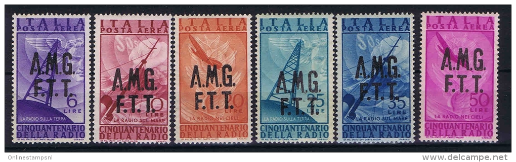 Italy: AMG FTT  Triest A Sa  7-12 Mi 28 - 33 , MNH/**  Airmail - Airmail