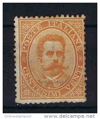 Italy:   1879 Sa  39, Mi  39 MH/*  Has A Brown Spot In The Gum - Neufs