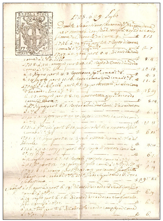 GENOVA - Liguria - ARCHIVE / Famiglia Marchese Pietro Paolo CELESIA - Cadoine de Gabriac / 23 Documenti 1718 -1826 + TOP