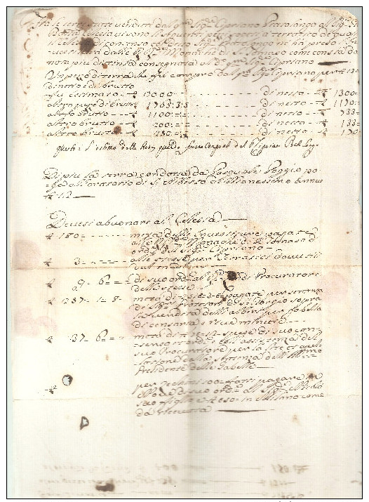 GENOVA - Liguria - ARCHIVE / Famiglia Marchese Pietro Paolo CELESIA - Cadoine de Gabriac / 23 Documenti 1718 -1826 + TOP