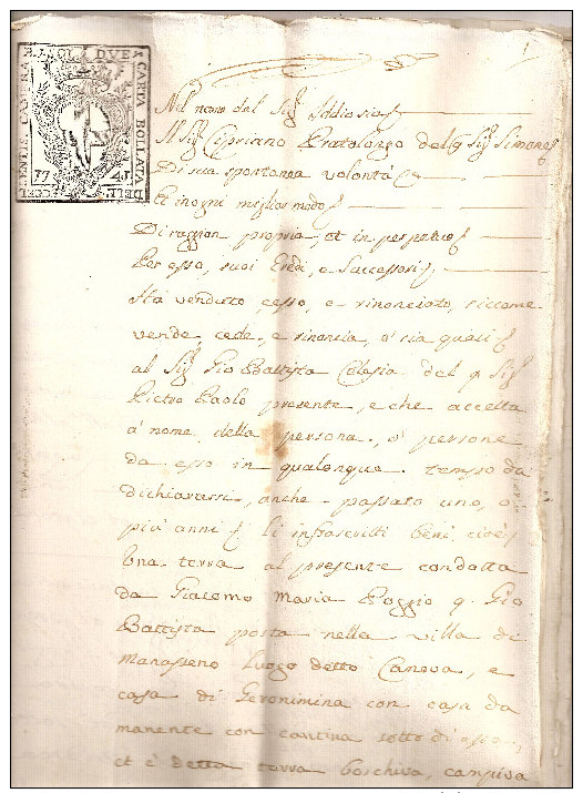 GENOVA - Liguria - ARCHIVE / Famiglia Marchese Pietro Paolo CELESIA - Cadoine de Gabriac / 23 Documenti 1718 -1826 + TOP