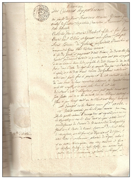 GENOVA - Liguria - ARCHIVE / Famiglia Marchese Pietro Paolo CELESIA - Cadoine de Gabriac / 23 Documenti 1718 -1826 + TOP