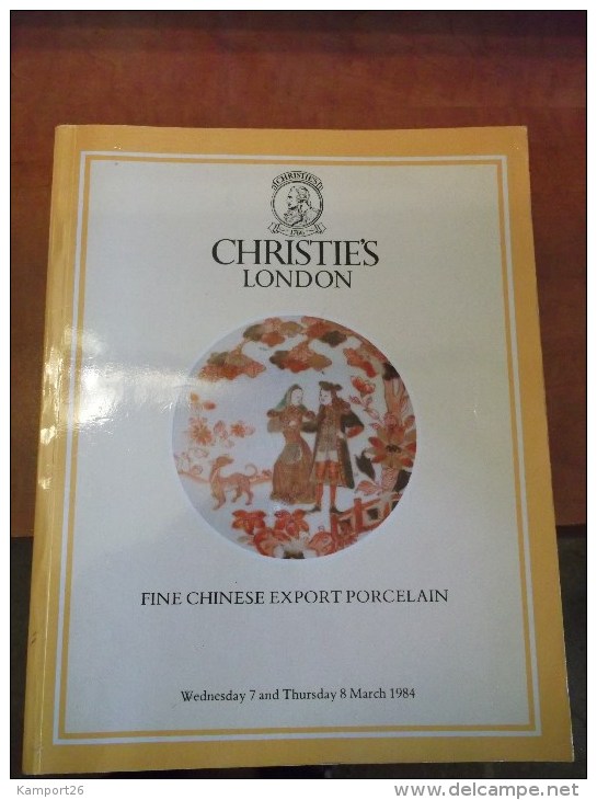 1984 CHRISTIE'S Fine Chinese Porcelain CATALOGUE Art AUCTION Vente - Themengebiet Sammeln