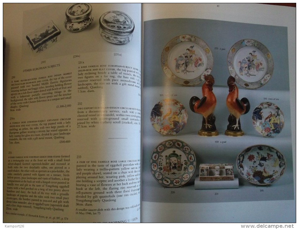 1984 CHRISTIE'S Fine Chinese Porcelain CATALOGUE Art AUCTION Vente - Themengebiet Sammeln