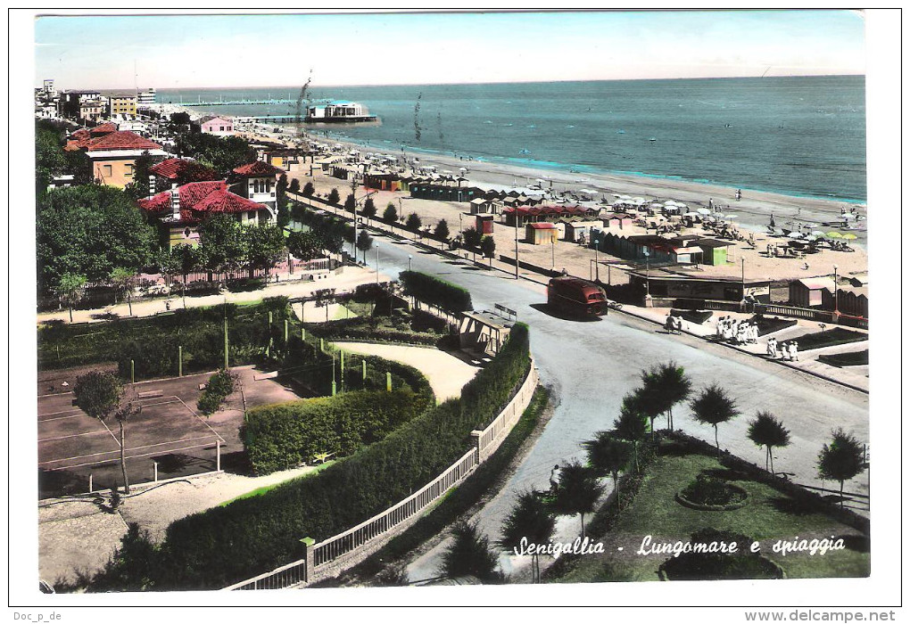 Italy  - Senigallia - Lungomare E Spiaggia - 1958 - Senigallia