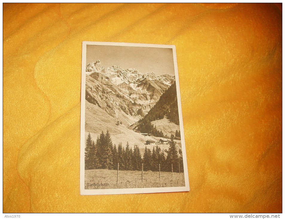 CARTE POSTALE ANCIENNE CIRCULEE DE 1921. /  ALLGAUER ALPEN, EINODSBACH / SARNEN A LEIPZIG / CACHETS DONT GASTHAUS + TIMB - Nods