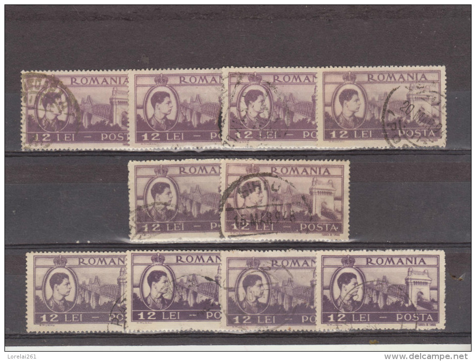 1947 - Roi Michel / Activites Nationales Yv No 982  Et Mi 1073   LOT X 10 - Gebraucht