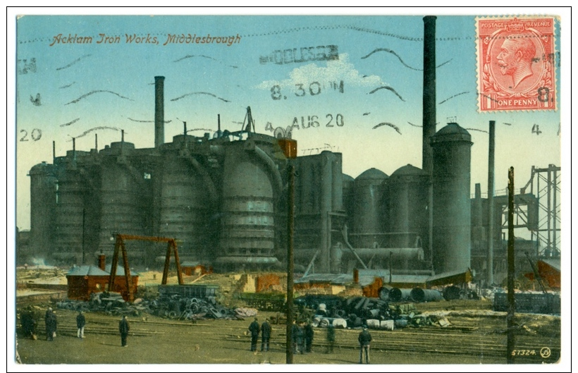 Middlesbrough. Acklam Iron Works. Railway. Peopel. 1920. - Autres & Non Classés