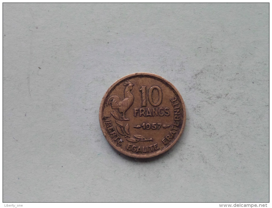 1957 - 10 Francs / KM 915.1 ( For Grade, Please See Photo ) !! - Autres & Non Classés