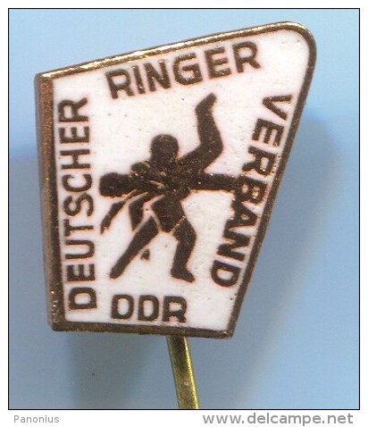 WRESTLING - ALLIANSE, Germany, DDR, Enamel, Pin, Badge - Lucha