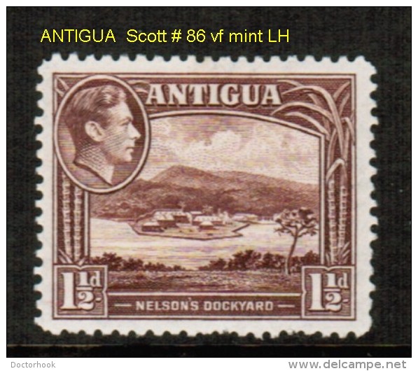 ANTIGUA    Scott  # 86* VF MINT LH - 1858-1960 Kronenkolonie