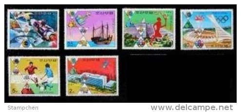 North Korea Stamps 1976 Int. Activity Events UPU Olympic Games Space World Cup Soccer Ship - Summer 1976: Montreal