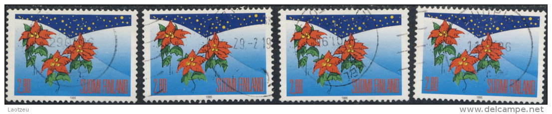 Finlande  1995. ~ YT 1283 à 1284  - Lot De 6 Noël - Used Stamps