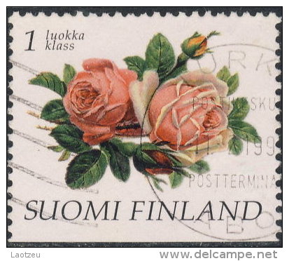 Finlande  1997. ~ YT 1342 - Roses - Oblitérés