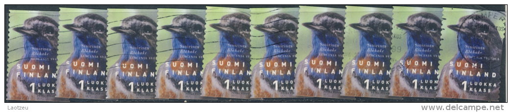 Finlande  1999. ~ YT 1429 Par 10 - Gorge-bleue Miroir - Used Stamps