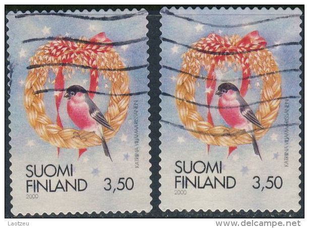 Finlande  2000. ~ YT 1509 à 1510 Par 2 - Série Noël - Used Stamps